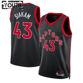 Dres Toronto Raptors Pascal Siakam 43 Jordan 2022-23 Statement Edition Crno Swingman - Dječji